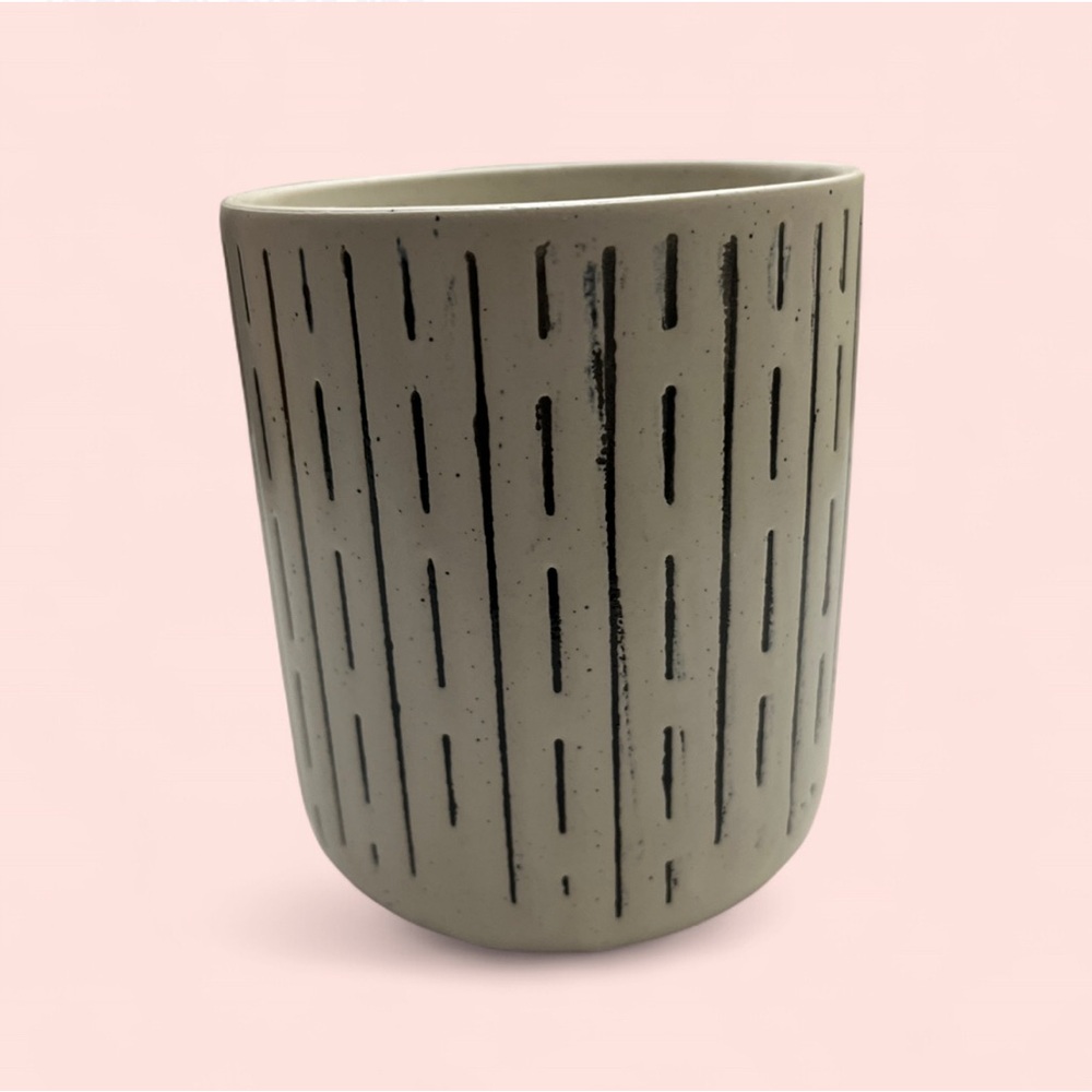16 Oz Royal Norfolk Speckled Cream & Black Ceramic Coffee Mug - Picture 5 of 6